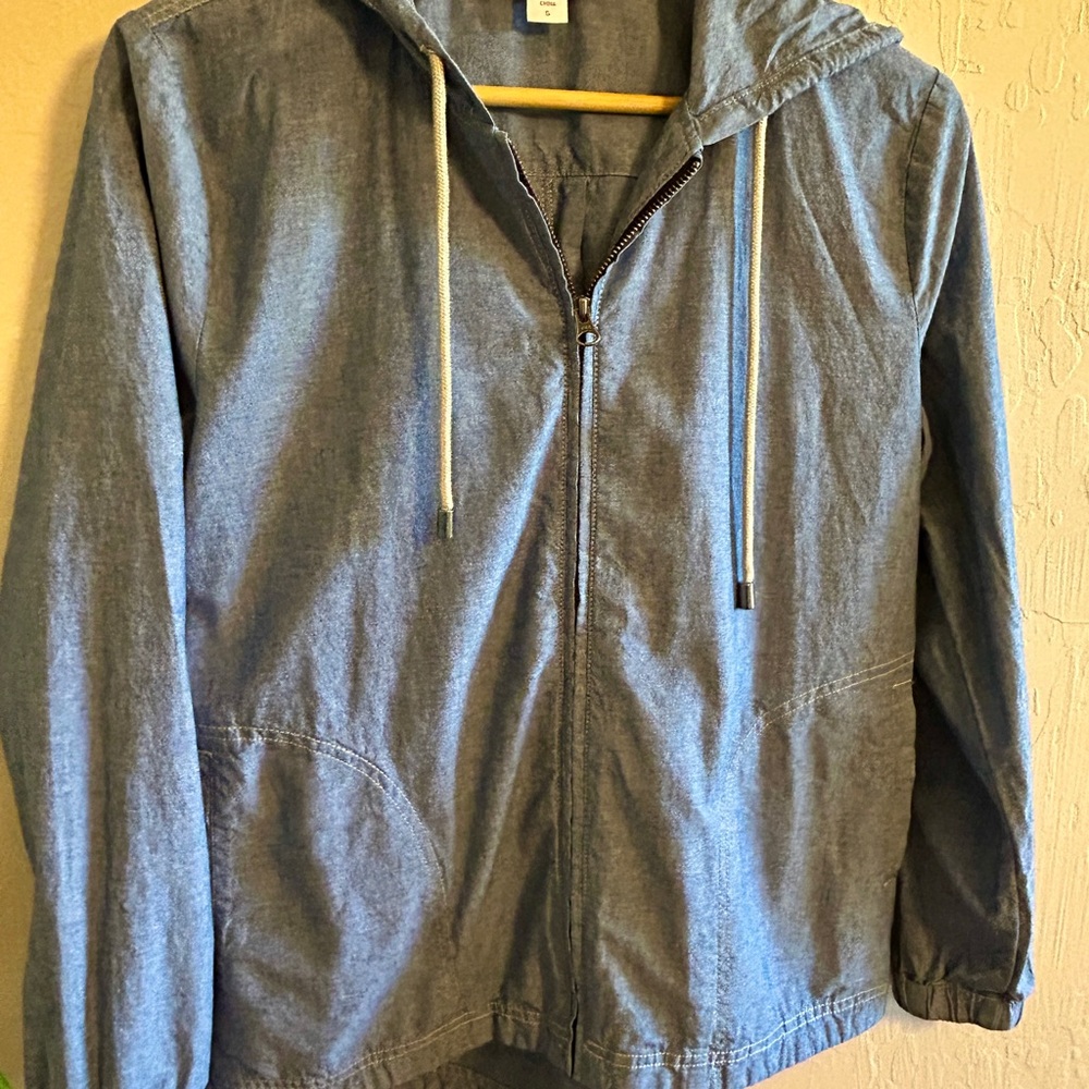 Women’s Chambray Zip Up Jacket